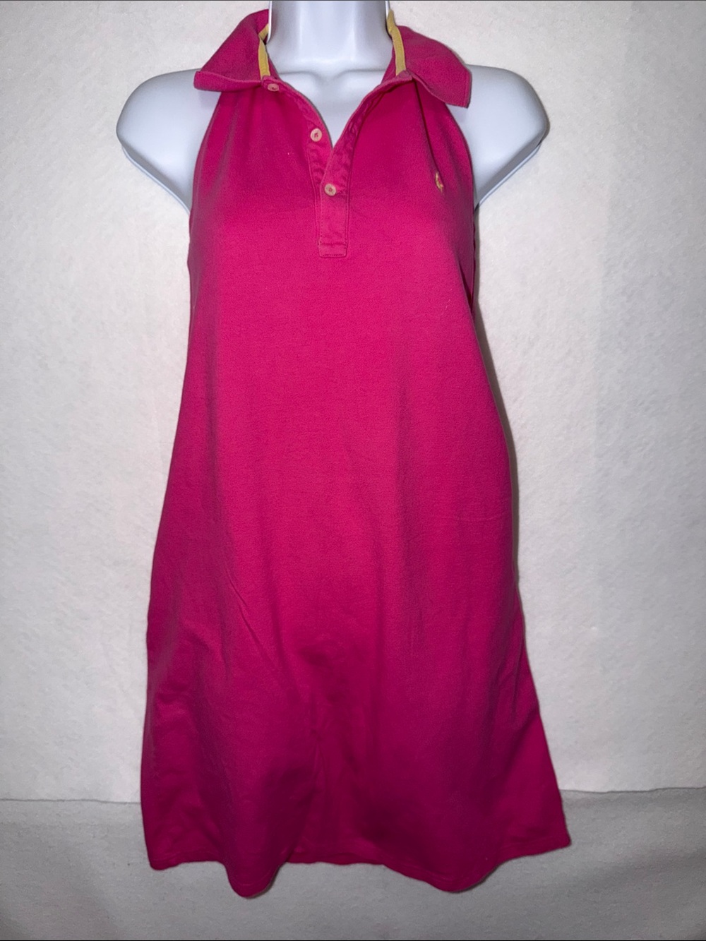 Ralph Lauren Sport Fuchsia Polo Halter Dress